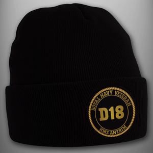 HMS Antrim D18 - Pennant Number Beanie Hat