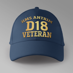 HMS Antrim D18 Veteran - Personalised Baseball Cap