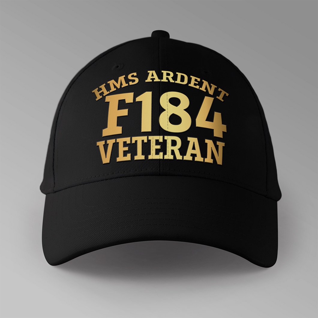 HMS Ardent F184 Veteran - Personalised Baseball Cap