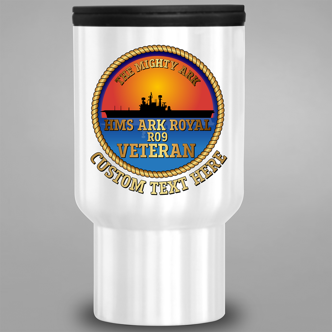 HMS Ark Royal (RO9) - Personalised Travel Mug