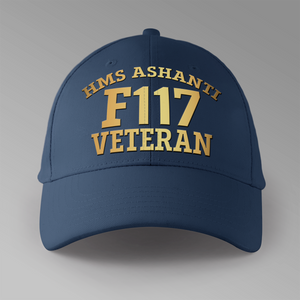 HMS Ashanti F117 Veteran - Personalised Baseball Cap