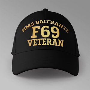 HMS Bacchante F69 Veteran - Personalised Baseball Cap