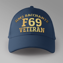 Load image into Gallery viewer, HMS Bacchante F69 Veteran - Personalised Baseball Cap
