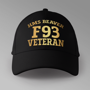 HMS Beaver F93 Veteran - Personalised Baseball Cap