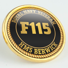 Load image into Gallery viewer, HMS Berwick F115 Pennant Number Pin/Lapel Badge
