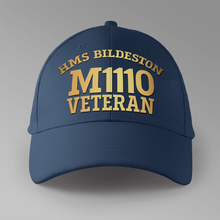 Load image into Gallery viewer, HMS Bildeston M1110 Veteran - Personalised Baseball Cap
