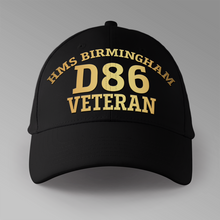 Load image into Gallery viewer, HMS Birmingham D86 Veteran - Personalised Baseball Cap
