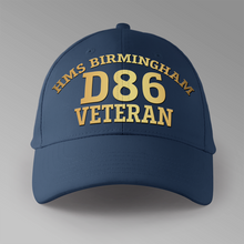 Load image into Gallery viewer, HMS Birmingham D86 Veteran - Personalised Baseball Cap
