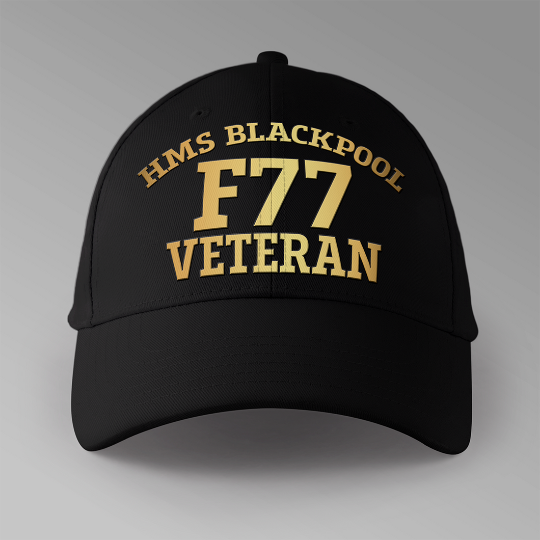 HMS Blackpool F77 Veteran - Personalised Baseball Cap