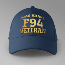 Load image into Gallery viewer, HMS Brave F94 Veteran - Personalised Baseball Cap
