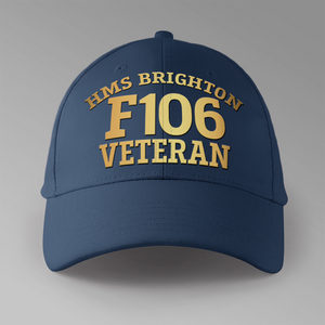 HMS Brighton F106 Veteran - Personalised Baseball Cap