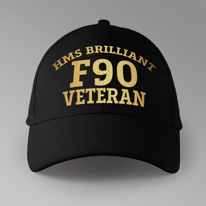 HMS Brilliant F90 Veteran - Personalised Baseball Cap