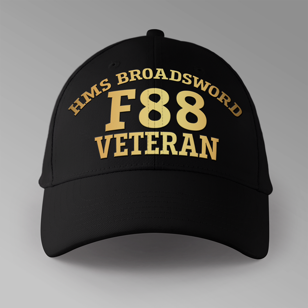 HMS Broadsword F88 Veteran - Personalised Baseball Cap