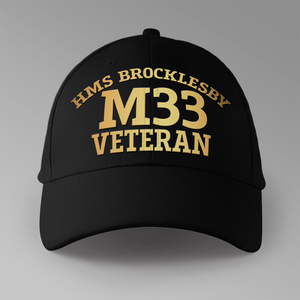 HMS Brocklesby M33 Veteran - Personalised Baseball Cap