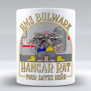 HMS Bulwark Aircraft Handler 'Roof Rat/Hangar Rat' - Personalised Mug