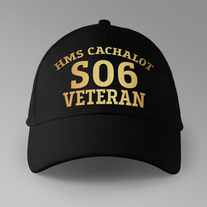 HMS Cachalot S06 Veteran - Personalised Baseball Cap