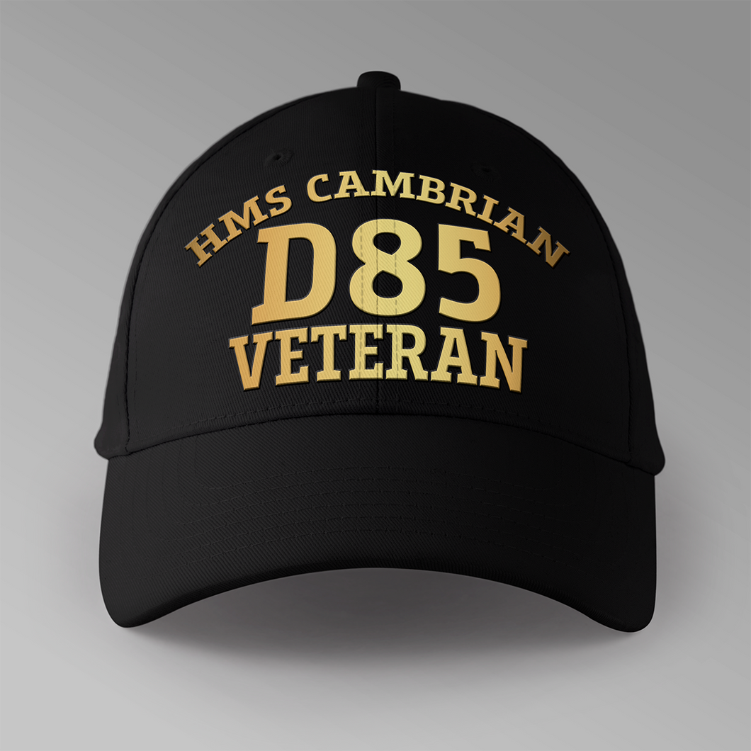 HMS Cambrian D85 Veteran - Personalised Baseball Cap