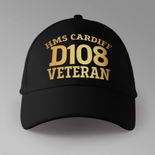 Load image into Gallery viewer, HMS Cardiff D108 Veteran - Personalised Baseball Cap
