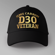 Load image into Gallery viewer, HMS Carron D30 Veteran - Personalised Baseball Cap
