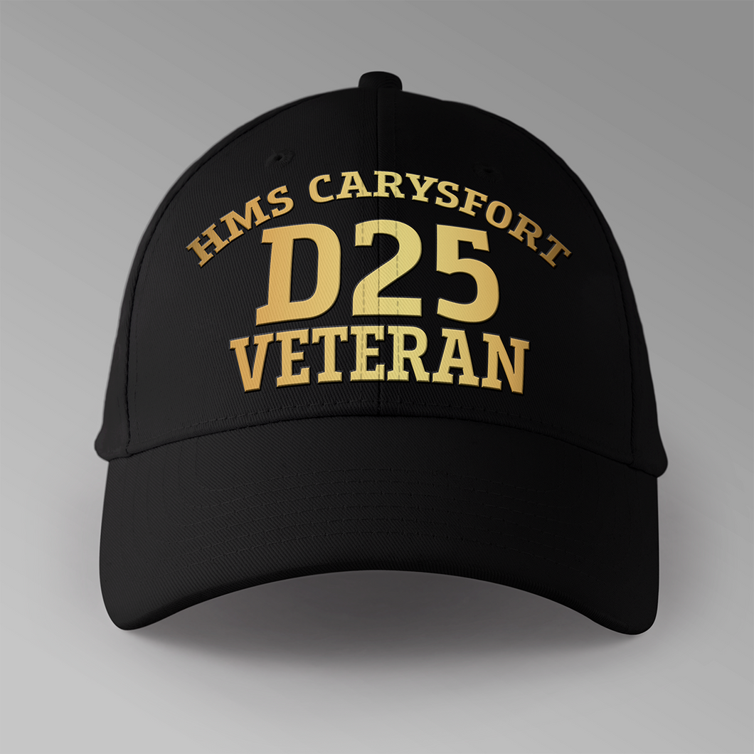 HMS Carysfort D25 Veteran - Personalised Baseball Cap