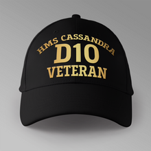 Load image into Gallery viewer, HMS Cassandra D10 Veteran - Personalised Baseball Cap
