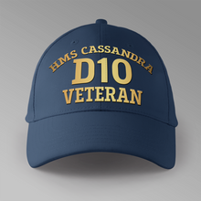 Load image into Gallery viewer, HMS Cassandra D10 Veteran - Personalised Baseball Cap
