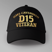 Load image into Gallery viewer, HMS Cavendish D15 Veteran - Personalised Baseball Cap
