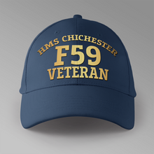 Load image into Gallery viewer, HMS Chichester F59 Veteran - Personalised Baseball Cap
