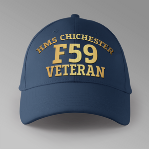 HMS Chichester F59 Veteran - Personalised Baseball Cap