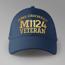 Load image into Gallery viewer, HMS Crichton M1124 Veteran - Personalised Baseball Cap
