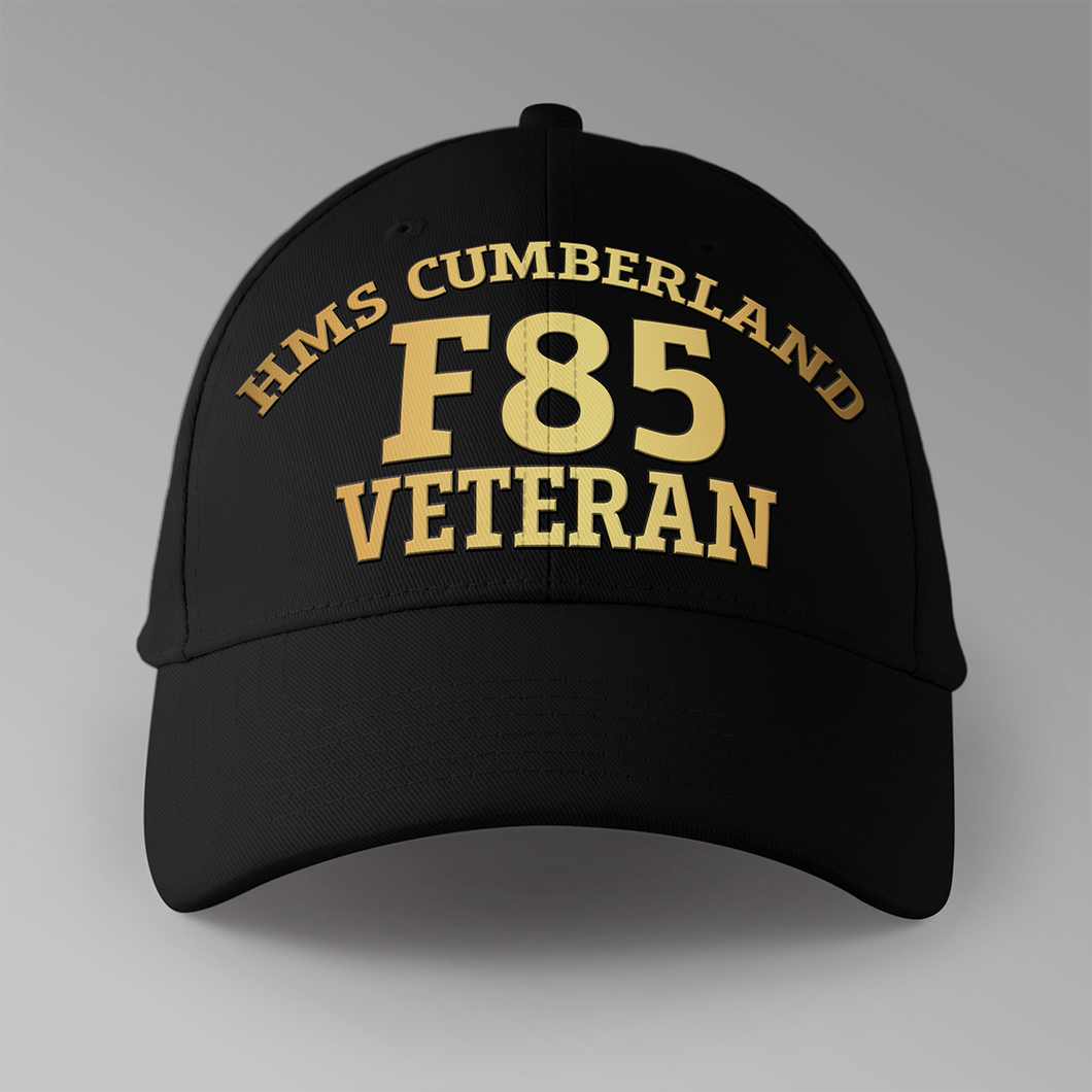 HMS Cumberland F85 Veteran - Personalised Baseball Cap