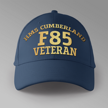 Load image into Gallery viewer, HMS Cumberland F85 Veteran - Personalised Baseball Cap
