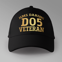 Load image into Gallery viewer, HMS Daring D05 Veteran - Personalised Baseball Cap
