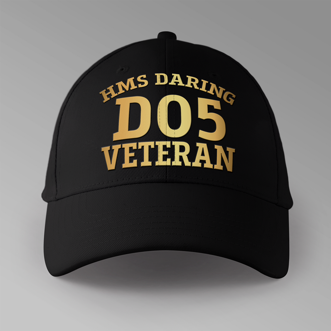 HMS Daring D05 Veteran - Personalised Baseball Cap