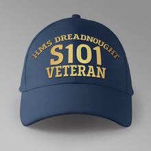 Load image into Gallery viewer, HMS Dreadnought S101 Veteran - Personalised Baseball Cap
