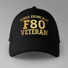 Load image into Gallery viewer, HMS Duncan F80 Veteran - Personalised Baseball Cap
