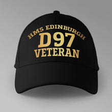 Load image into Gallery viewer, HMS Edinburgh D97 Veteran - Personalised Baseball Cap
