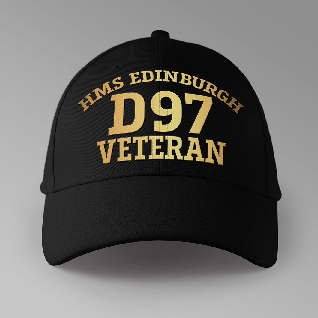 HMS Edinburgh D97 Veteran - Personalised Baseball Cap