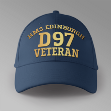 Load image into Gallery viewer, HMS Edinburgh D97 Veteran - Personalised Baseball Cap
