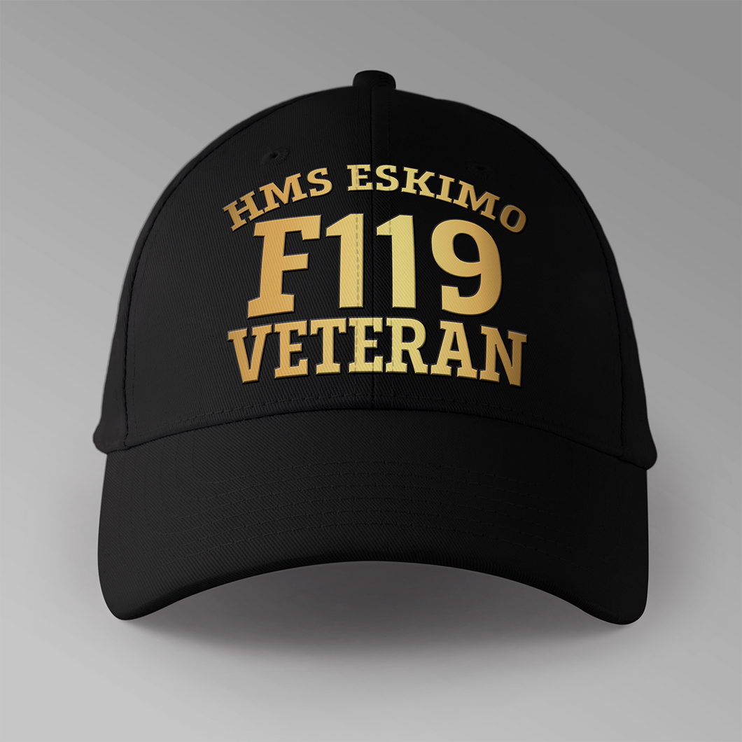 HMS Eskimo F119 Veteran - Personalised Baseball Cap