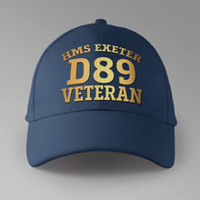 Load image into Gallery viewer, HMS Exeter D89 Veteran - Personalised Baseball Cap
