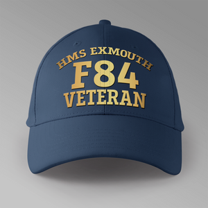 HMS Exmouth F84 Veteran - Personalised Baseball Cap