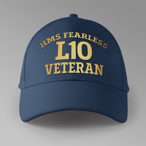 HMS Fearless L10 Veteran - Personalised Baseball Cap