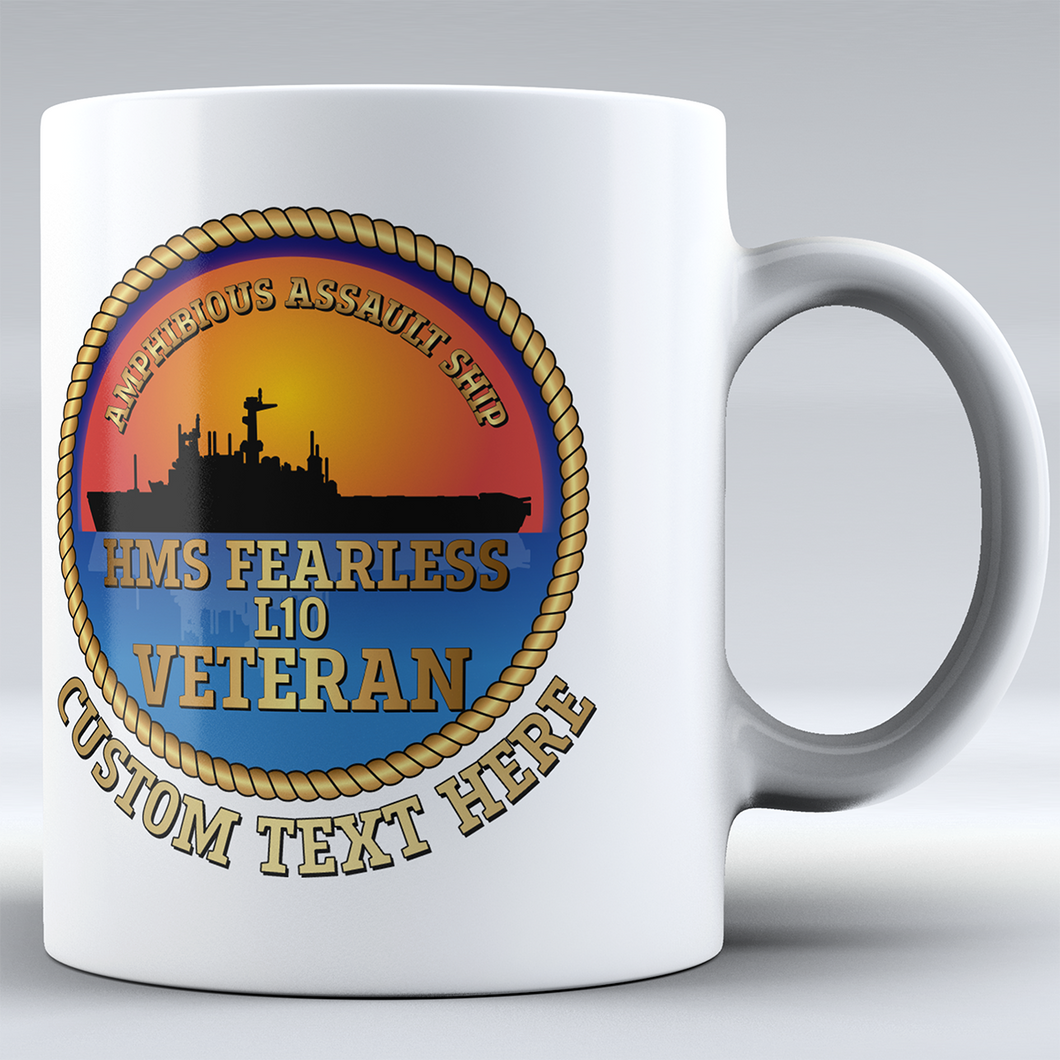 HMS Fearless (L10) Veteran - Personalised Mug