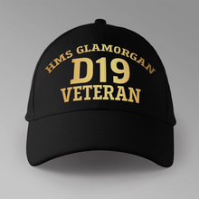 Load image into Gallery viewer, HMS Glamorgan D19 Veteran - Personalised Baseball Cap
