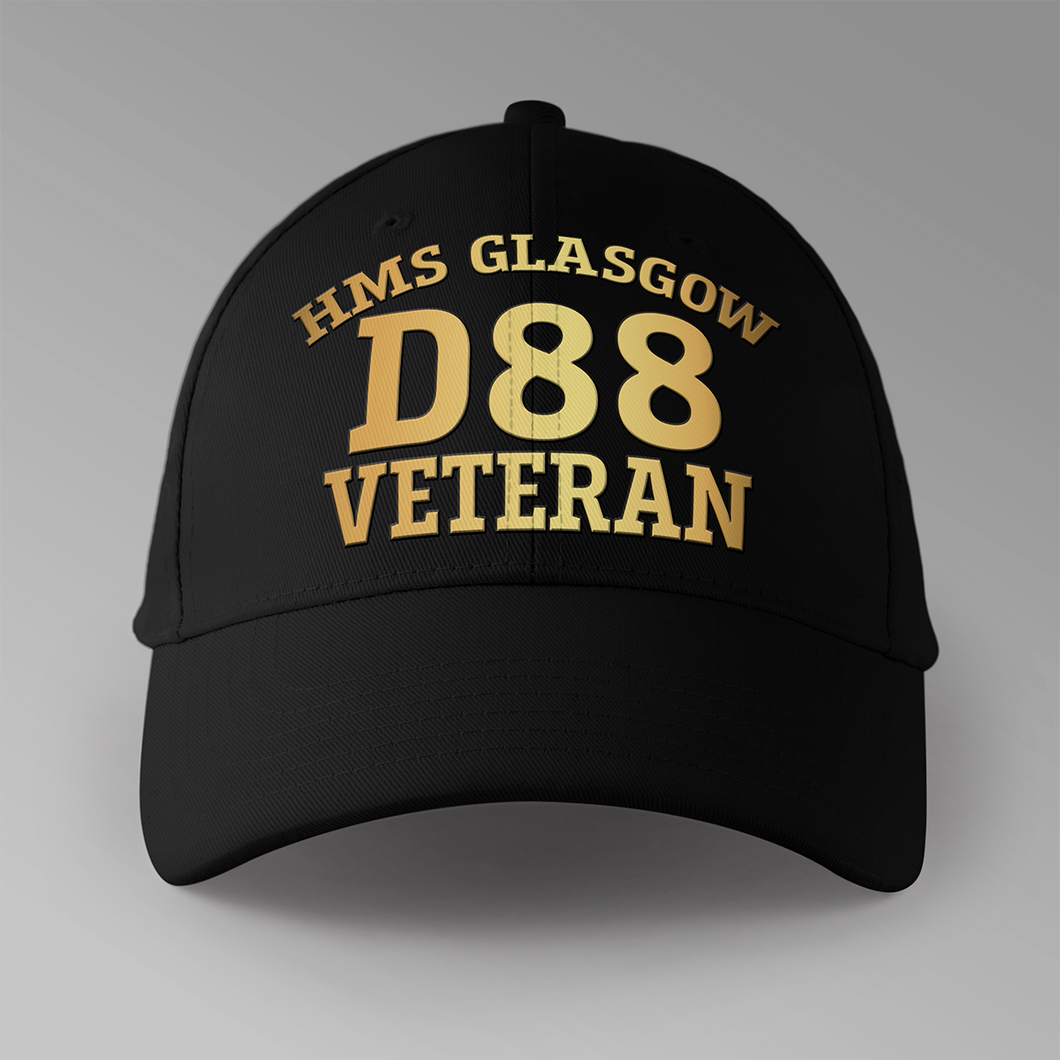 HMS Glasgow D88 Veteran - Personalised Baseball Cap