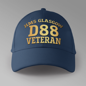 HMS Glasgow D88 Veteran - Personalised Baseball Cap