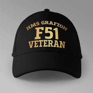 HMS Grafton F51 Veteran - Personalised Baseball Cap