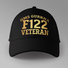 Load image into Gallery viewer, HMS Gurkha F122 Veteran - Personalised Baseball Cap
