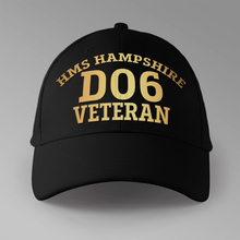 Load image into Gallery viewer, HMS Hampshire D06 Veteran - Personalised Baseball Cap
